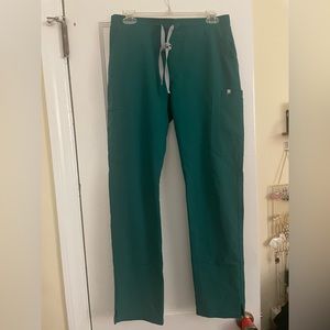 Figs Limited Edition Hunter Green Yola Skinny Scrub Pants
